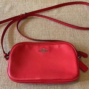 Coach Red Crossbody Soft Leather